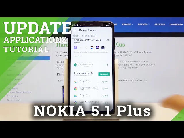 Video thumbnail for How to Update Apps in NOKIA 5.1 Plus – Download Latest App Version