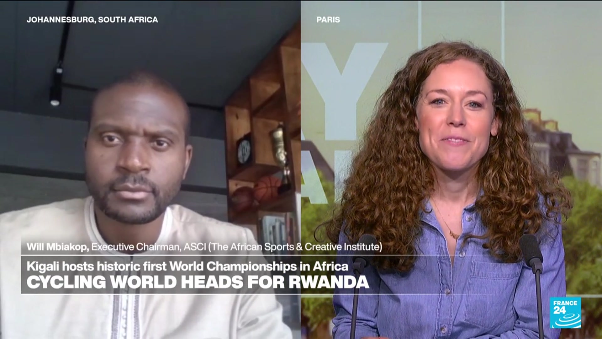 'Video thumbnail for Kigali hosts historic first road world cycling championships in Africa'