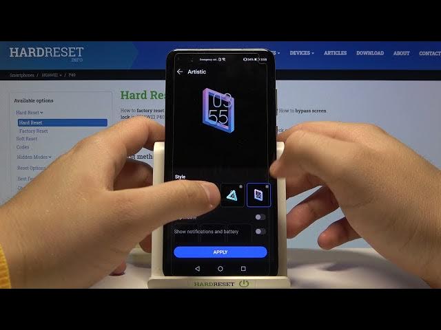 Video thumbnail for Choose Always On Display Theme - HUAWEI P40 and Screen Lock Options