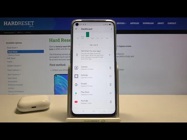 Video thumbnail for How to Check Number Of Apps Opened Each Days in OPPO A74 5G – Check Digital Wellbeing