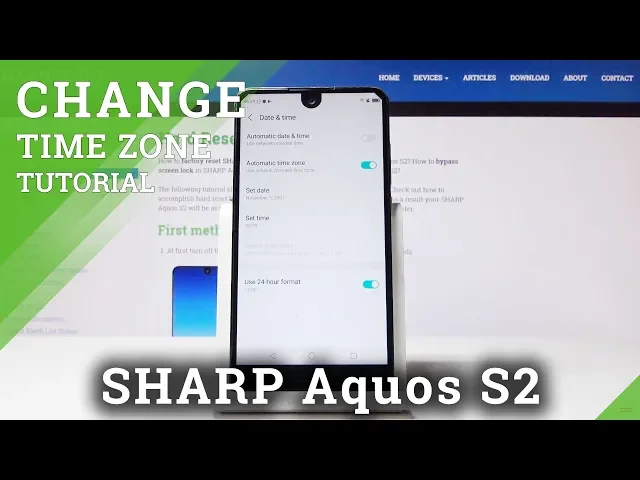 Video thumbnail for How to Choose Date & Time in SHARP Aquos S2 - Time Zone Update