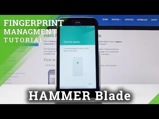 Video thumbnail for How to Set Up Fingerprint in HAMMER Blade - Fingerprint Unlock