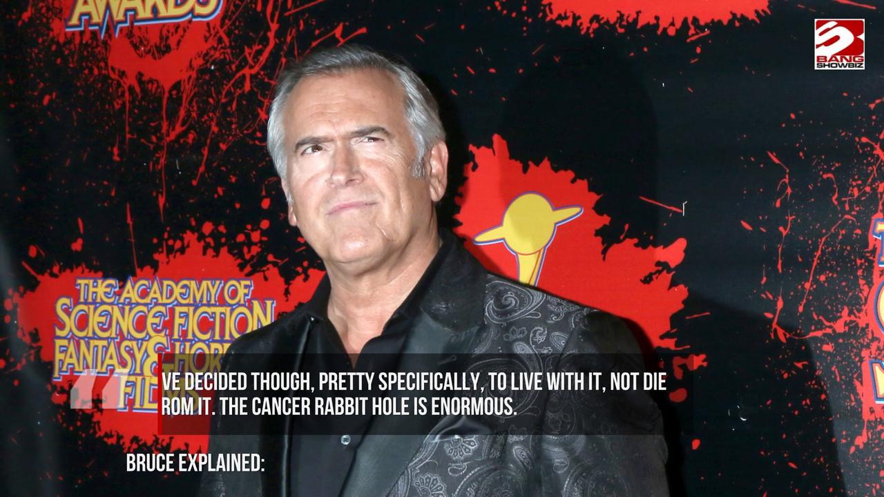 Video thumbnail for Bruce Campbell has vowed not to go down the cancer rabbit hole