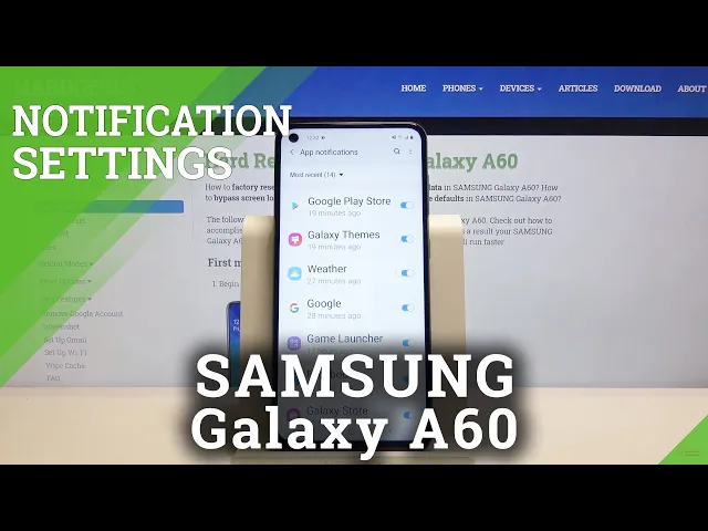 Video thumbnail for How to Enter Notification Settings in SAMSUNG Galaxy A60 – Notifications Section