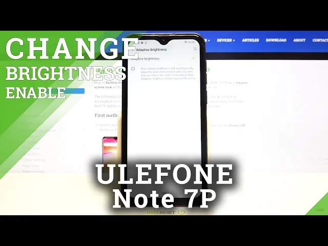 Video thumbnail for How to Enable Automatic Brightness in ULEFONE Note 7P - Customize Brightness