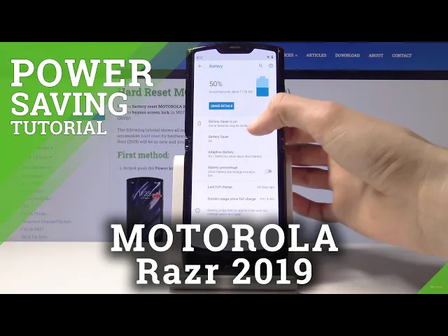 Video thumbnail for How to Save Battery in MOTOROLA Razr (2019)– Power Saving Mode