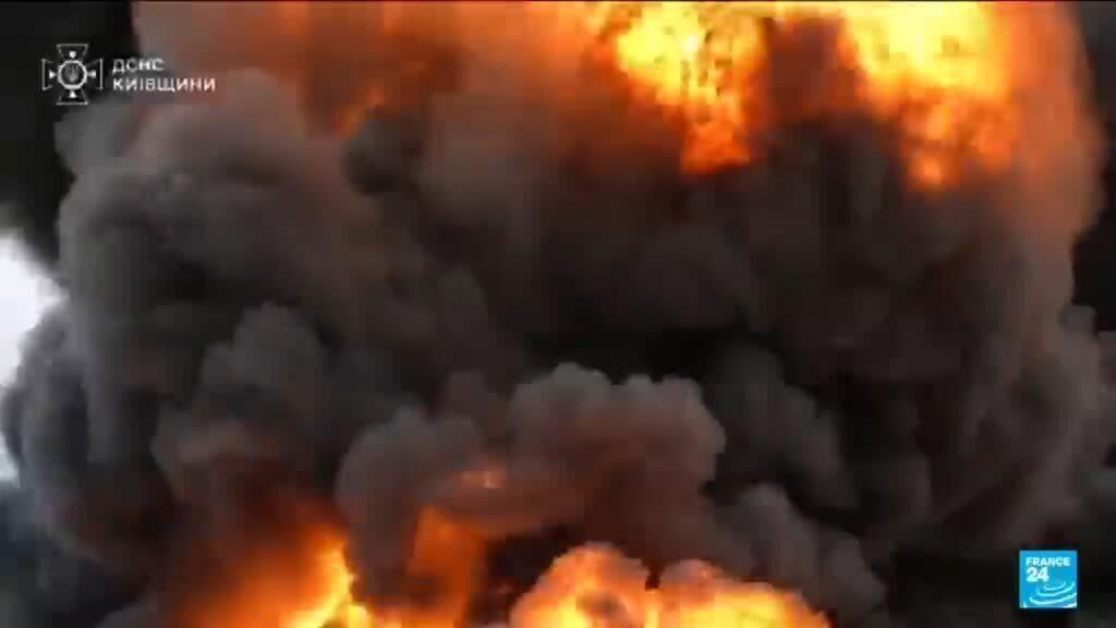 Video thumbnail for 11 wounded in overnight Russian missile and drone strikes on Kyiv