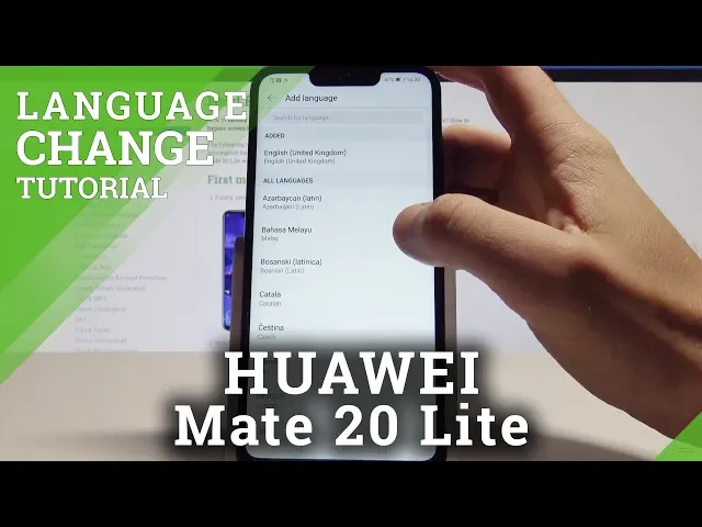 Video thumbnail for How to Change Language of HUAWEI Mate 20 Lite - Set Up Language Settings