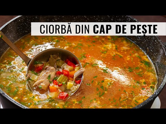 'Video thumbnail for Ciorbă din cap de pește cu orez. Ieftină, sănătoasă și foarte gustoasă | Bucate Aromate'