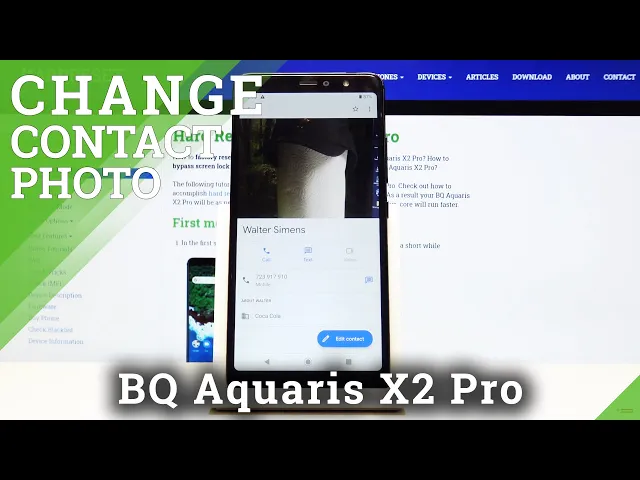 Video thumbnail for How to Add Photo to Contact in BQ Aquaris X2 Pro – Personalize Contact