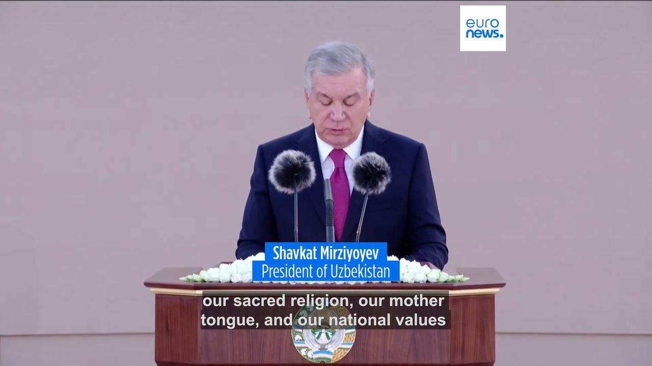Video thumbnail for Uzbekistan marks 35 years of independence as president outlines plans for next decade