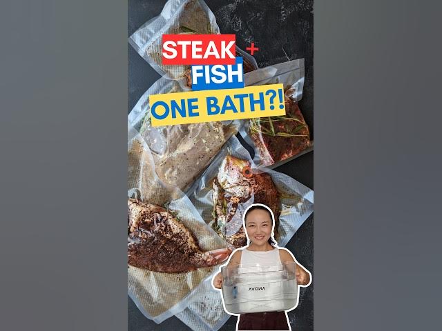 Video thumbnail for Can You Sous Vide Steak & Fish Together? #shorts #sousvide #sousvidecooking