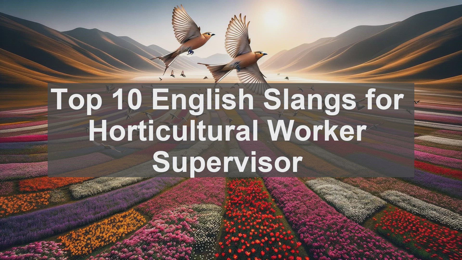 'Video thumbnail for Top 10 English Slangs for Horticultural Worker Supervisor'