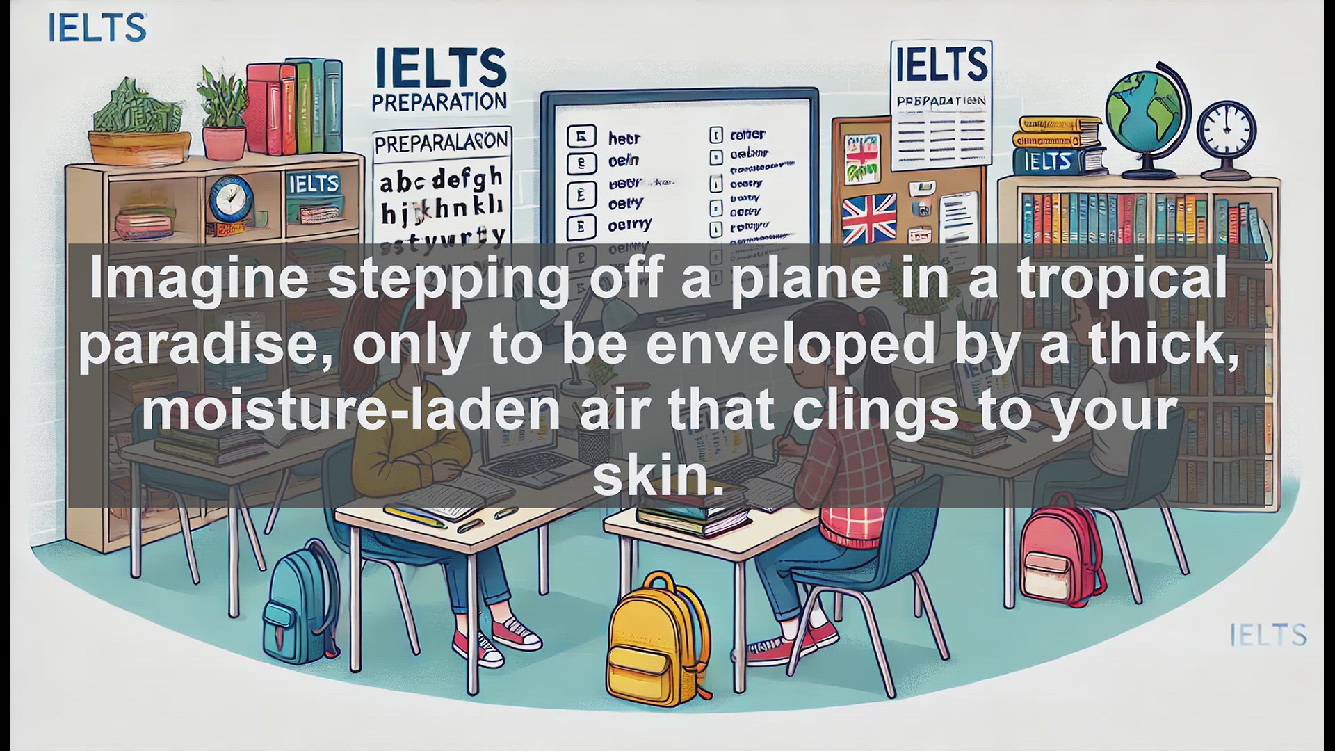 'Video thumbnail for 2000 Must Know IELTS 9.0 Vocabulary - Understanding 'Humid': A Key Word for IELTS Success'