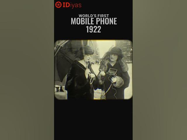 Video thumbnail for the world’s first portable mobile phone — 1922!