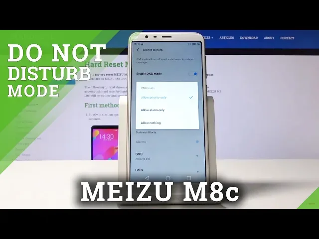 Video thumbnail for How to Turn On Do not Disturb Mode MEIZU M8c – DND Mode