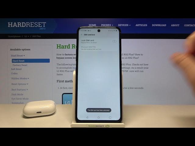 Video thumbnail for How to Remove SIM PIN in LG K62 Plus – Delete SIM Card Lock