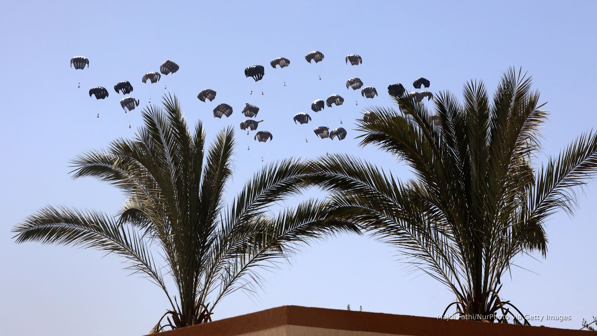 'Video thumbnail for Israel sanctions foreign airdrops of Gaza aid as child malnutrition worsens'