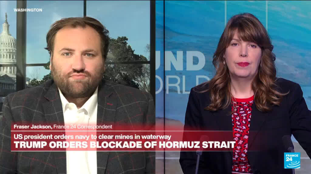 Video thumbnail for Trump orders blockade of Hormuz Strait