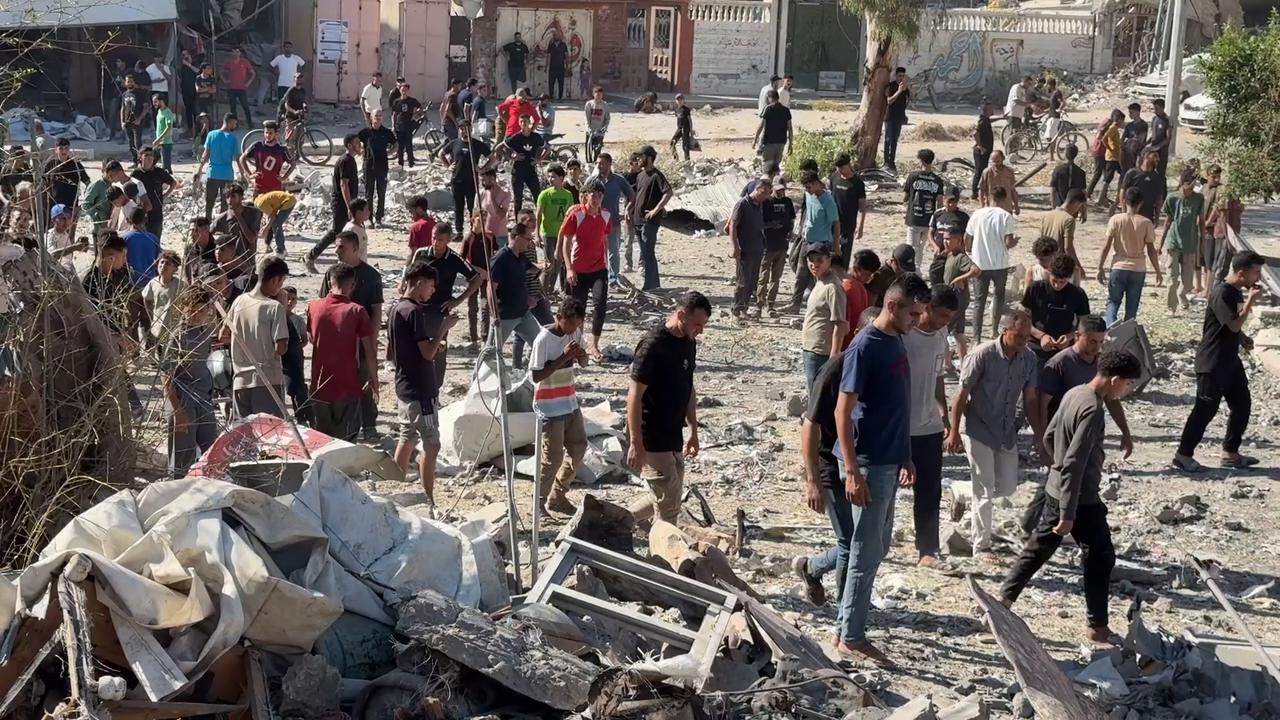 Video thumbnail for Israeli Strike Hits Gaza City 24.