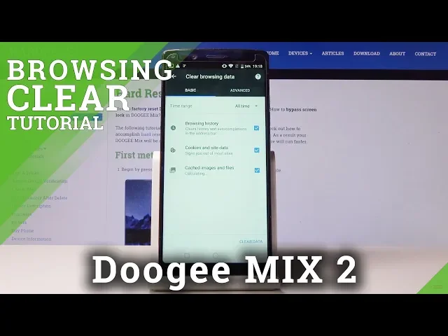 Video thumbnail for How to Clear Browsing Data in Doogee MIX 2 - Wipe Browsing History