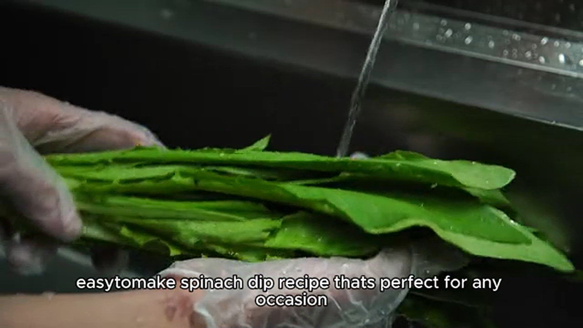 'Video thumbnail for Spinach dip recipe'