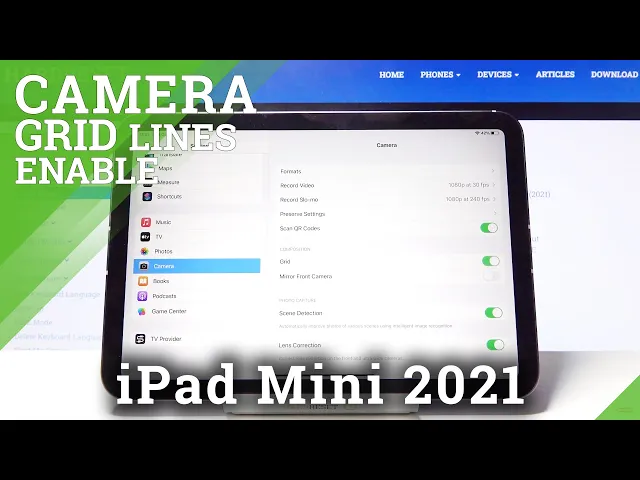 Video thumbnail for How to Enable/Disable Camera Gridlines on iPad mini 2021 – Use Orientation Lines