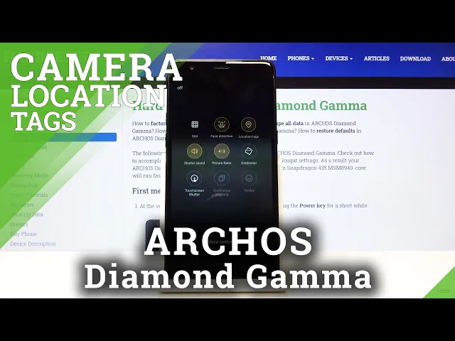 Video thumbnail for How to Set Up Location Tags in Archos Diamond Gamma – Manage Camera Location Tags