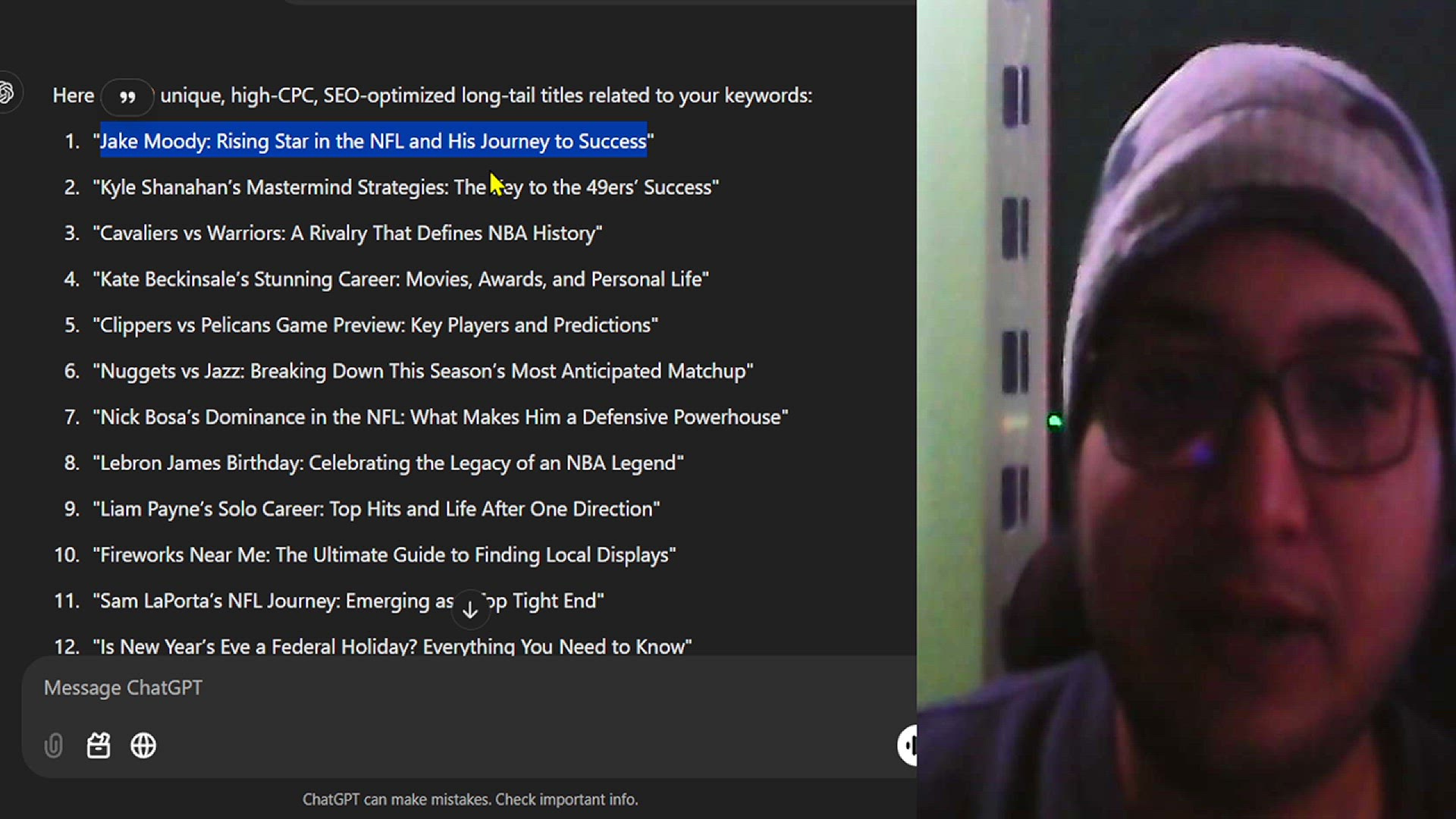 Video thumbnail for Jake Moody Rising Star in the NFL and His Journey to Success