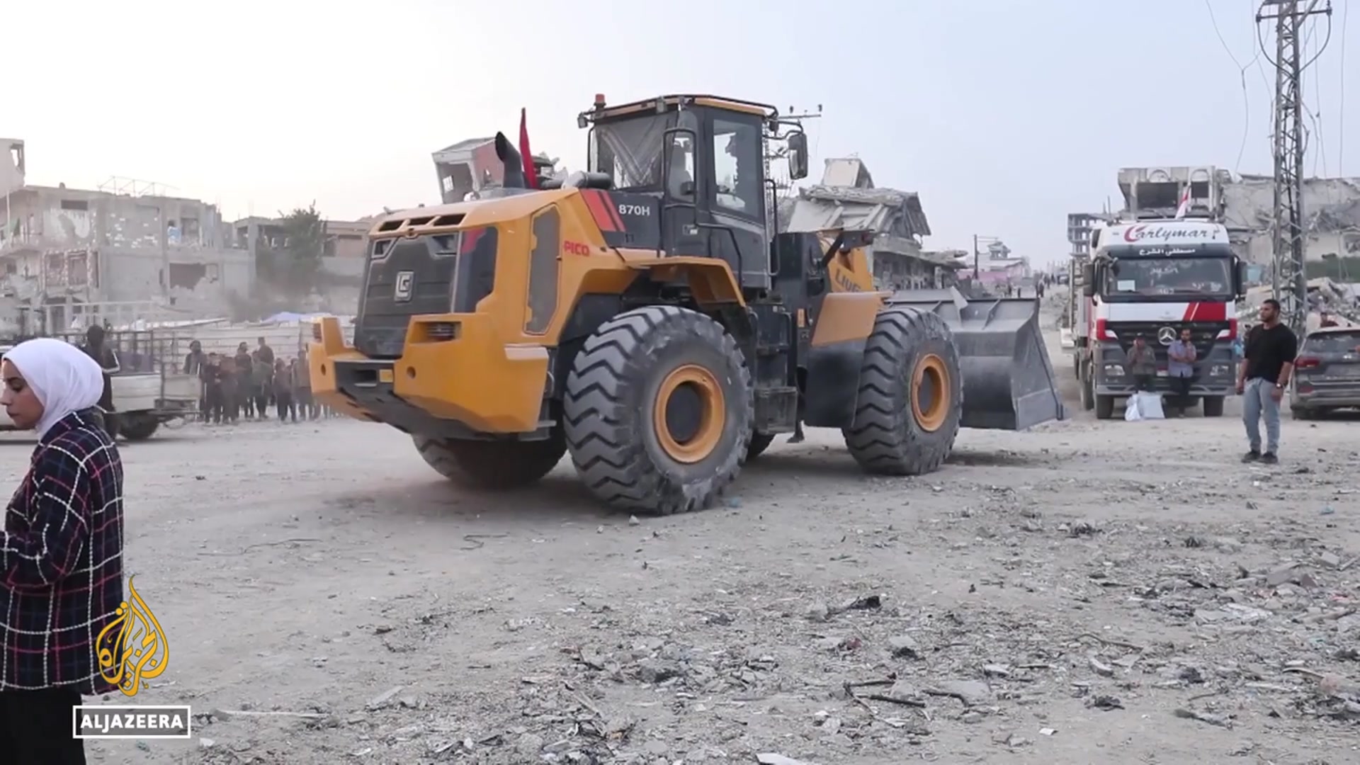 'Video thumbnail for Red Cross, Hamas search for bodies of remaining Israeli captives in Gaza’s Shujayea'