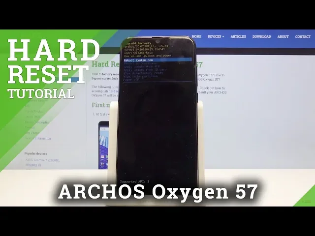 Video thumbnail for Archos Oxygen 57 Remove Screen Lock / Hard Reset by Recovery Mode