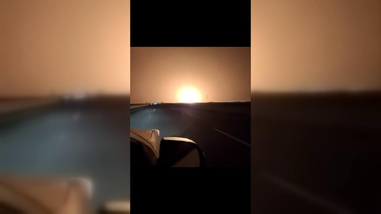 Video thumbnail for Saudi Arabia: Houthi Strike Leaves Saudi Aramco on Fire.