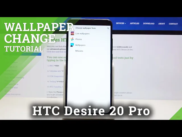 Video thumbnail for How to Change Wallpaper in HTC Desire 20 Pro – Refresh Screen Look