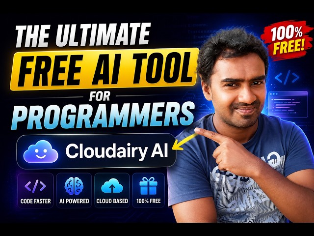 Video thumbnail for The Ultimate Free AI Tool for programmers  Cloudairy AI