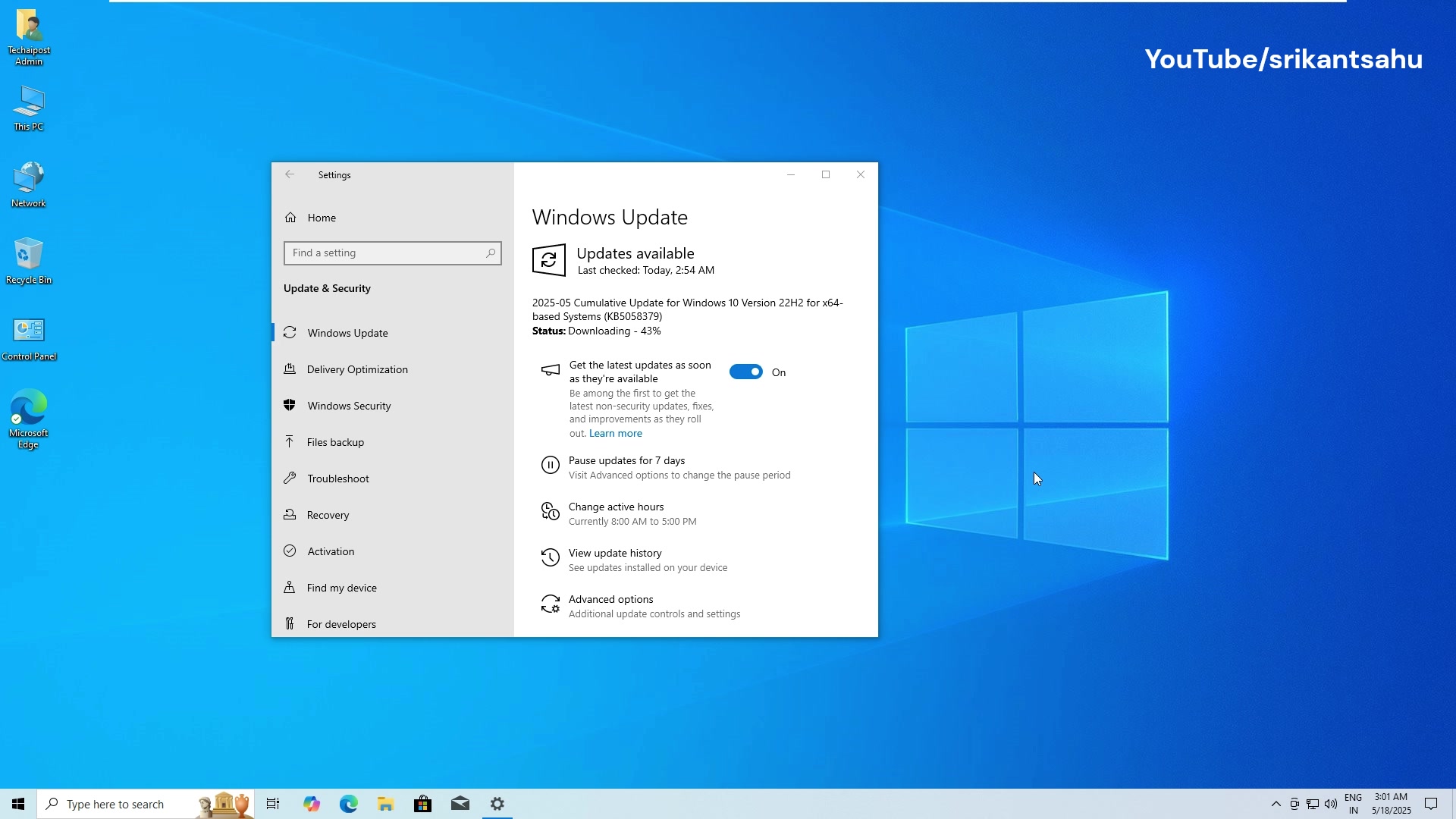 Video thumbnail for How to Fix Windows 10 update failed to install or stuck download