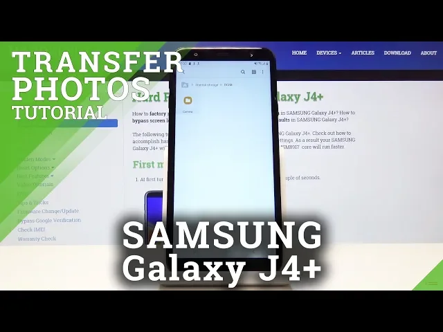 Video thumbnail for How to Transfer Photos in SAMSUNG Galaxy J4+ - Move Media