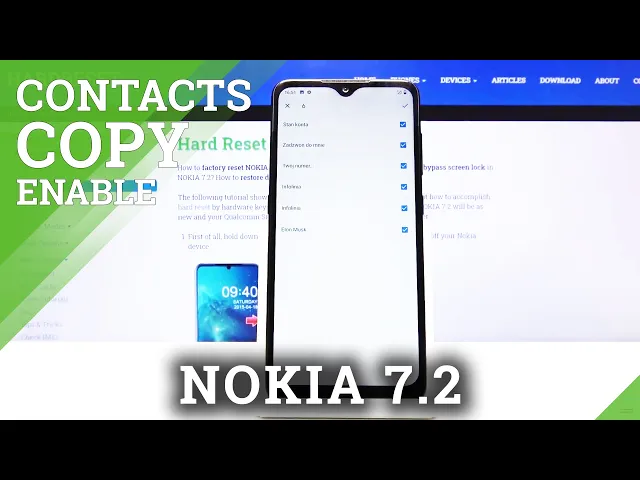 Video thumbnail for How to Copy Contacts in NOKIA 7.2 – Relocate & Save Contacts / Numbers