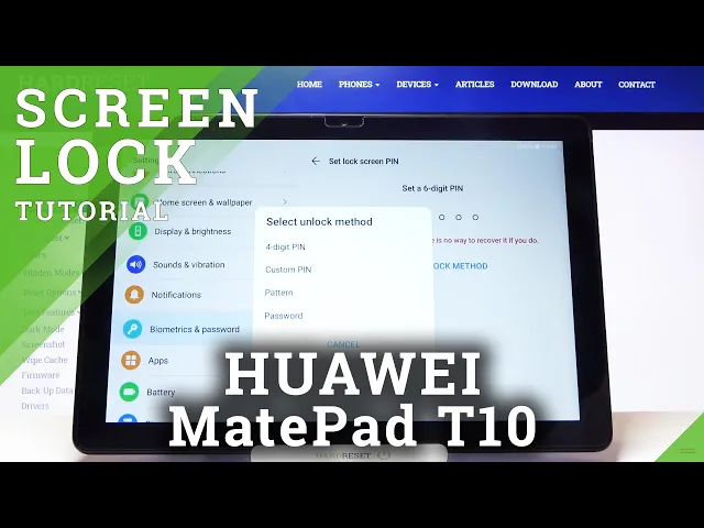 Video thumbnail for How to Set Up Screen Lock on HUAWEI MatePad T10 – Screen Lock Tutorial