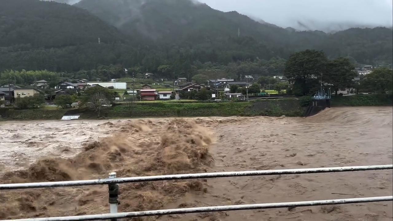 Video thumbnail for Japan: Rain Prompts Evacuation Orders in Gero as River Risks Overflow.