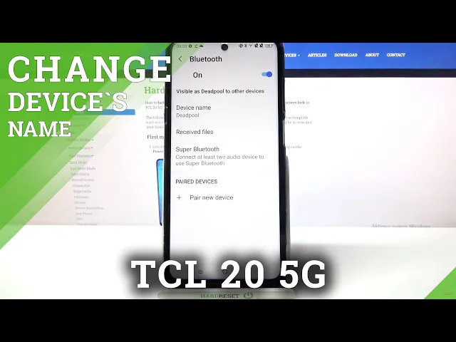 Video thumbnail for How to Change Device Name in TCL 20 5G – Rename Device