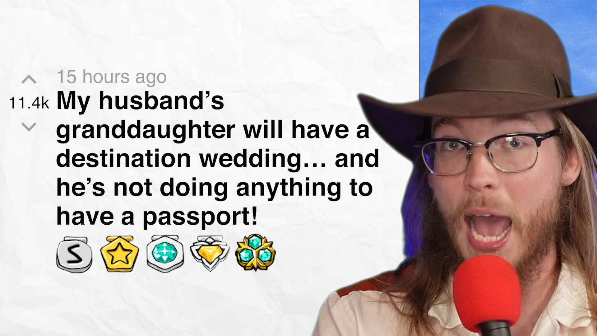 Video thumbnail for My husband’s granddaughter will have a destination wedding… and he’s not doing anything to have a passport!