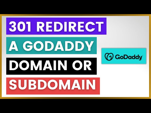 Video thumbnail for How To 301 Redirect A GoDaddy Domain Or Subdomain? [in 2025]