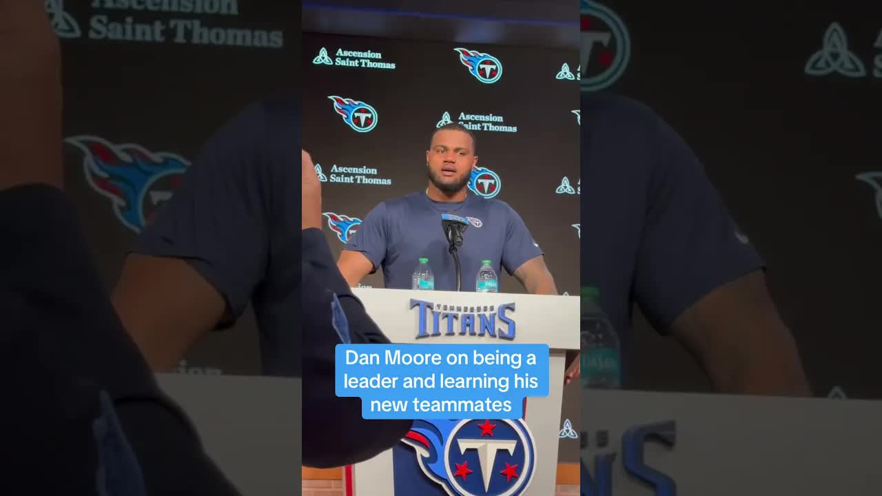 Video thumbnail for (182) titans' dan moore jr. on leadership role and new teammates