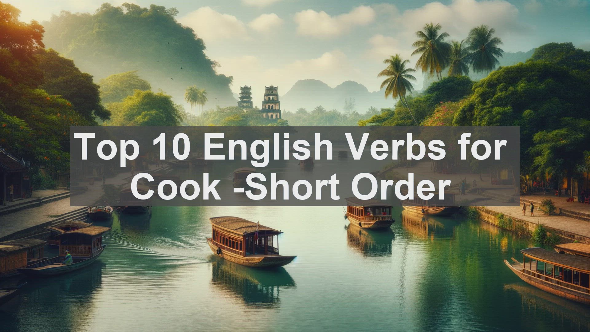 'Video thumbnail for Top 10 English Verbs for Cook Short Order'
