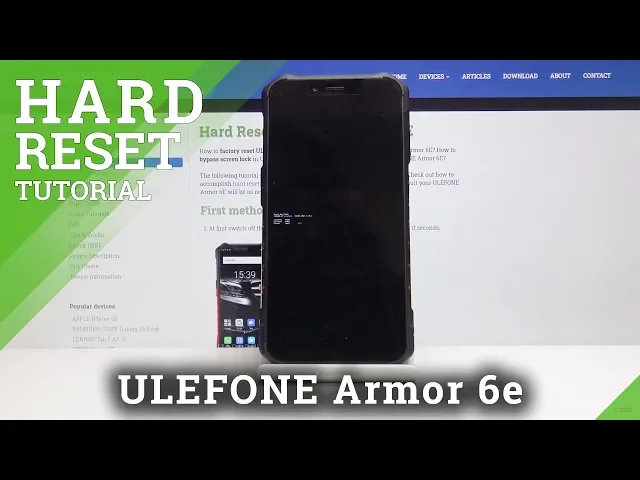 Video thumbnail for Hard Reset ULEFONE Armor 6E - Delete Screen Protection