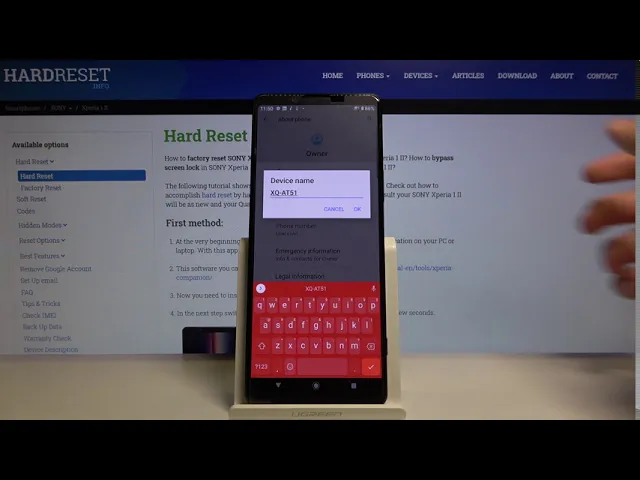 Video thumbnail for How to Change Device Name in SONY Xperia 1 II – Rename SONY