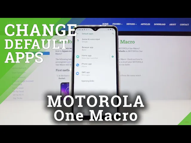 Video thumbnail for How to Manage Default Apps in MOTOROLA One Macro – Enter Default Apps Settings