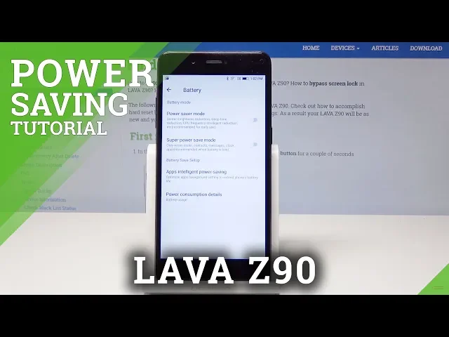 Video thumbnail for Power Saving Mode in LAVA Z90 - Battery Settings
