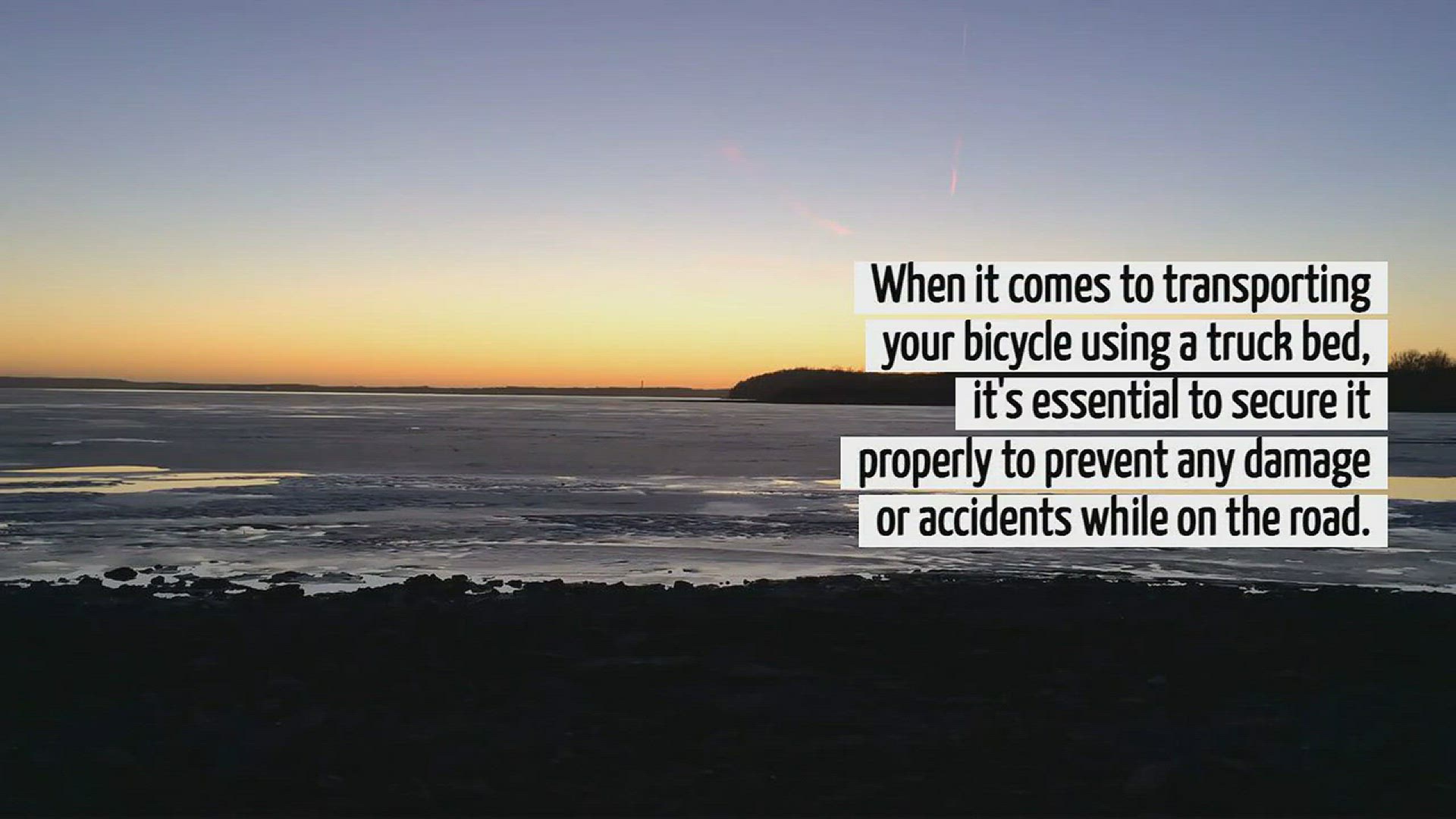 Video thumbnail for How To Tie Down Bicycle In Truck Bed