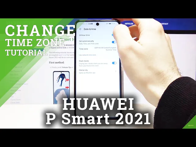 Video thumbnail for How to Set Up Date on HUAWEI P Smart 2021-  Date & Time Settings